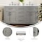 Flash Furniture Vega 60 Inch Double Vanity w/2 Sinks, 2 Storage Cabinets w/Soft Close Doors and 6 Drawers, Gray FS-BN-2-60-GY-GG - alternate 9